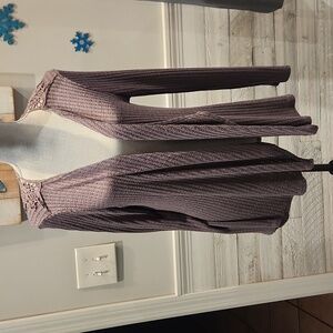 EUC Knox Rose Women's sz M Open front long sleeve lightweight Sweater